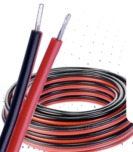 [CB001] CABLE DE COBRE DOBLE PRE ESTAÑADO 20AWG 20MT GF LIGHTING